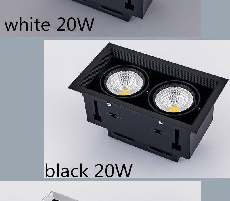 Double Dimmable Led downlight Spot Light 10w 20W 30W ac85-240V ceiling recessed Lights Indoor Lighting