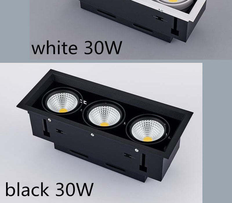 Double Dimmable Led downlight Spot Light 10w 20W 30W ac85-240V ceiling recessed Lights Indoor Lighting