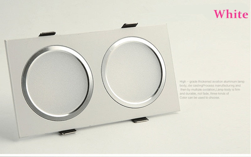 High Quality Dimmable LED Downlight 9W 12W 18W 24W AC85-265V Recessed LED High Power Spot light Ceiling lamp Indoor Lighting