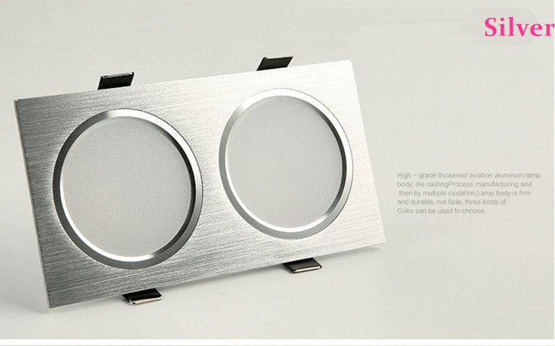 High Quality Dimmable LED Downlight 9W 12W 18W 24W AC85-265V Recessed LED High Power Spot light Ceiling lamp Indoor Lighting