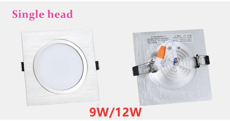 High Quality Dimmable LED Downlight 9W 12W 18W 24W AC85-265V Recessed LED High Power Spot light Ceiling lamp Indoor Lighting