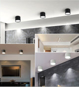 Surface Mounted Ceiling Downlight SMD5730 7W 9W 12W 15W 18W AC85-265V Ceiling lamp COB Led downlights Spot light +led driver