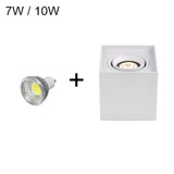 Angle Adjustable Surface Mounted LED Ceiling light +Replaceable GU10 LED Bulb 7W 10W 14W 20W Square LED downlight Spot Light