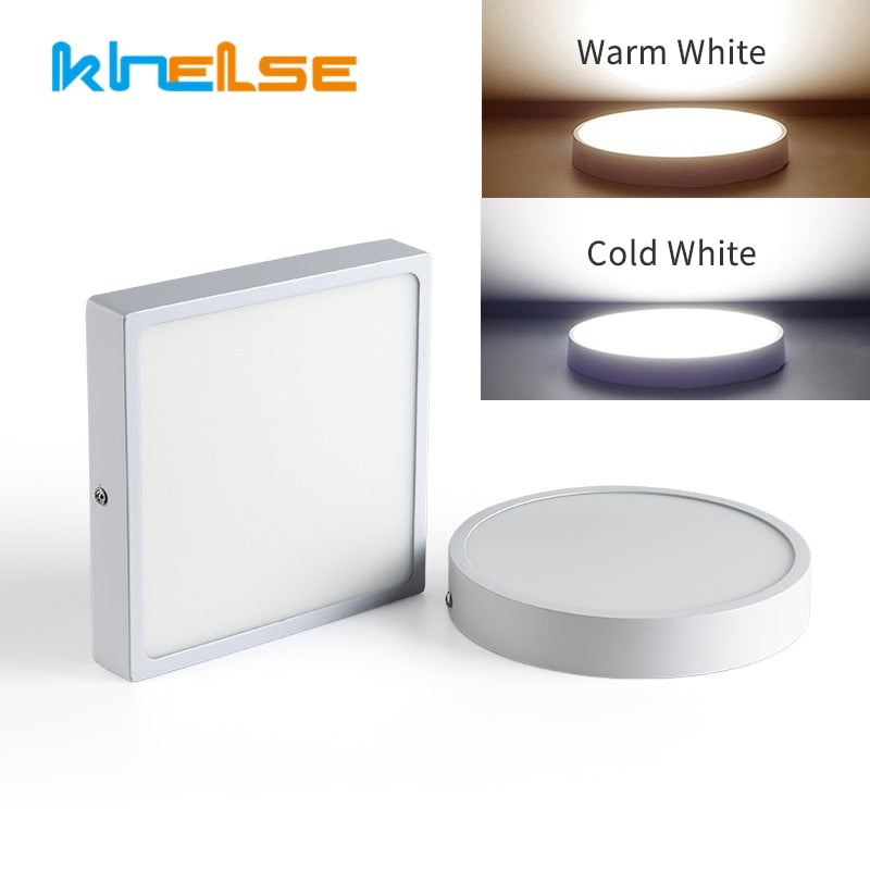Surface Mounted LED Ceiling Lamp Ultra-thin Simple Round/Square Downlight 5W 8W 16W 30W Bathroom Corridor Panel Lights AC85-265V