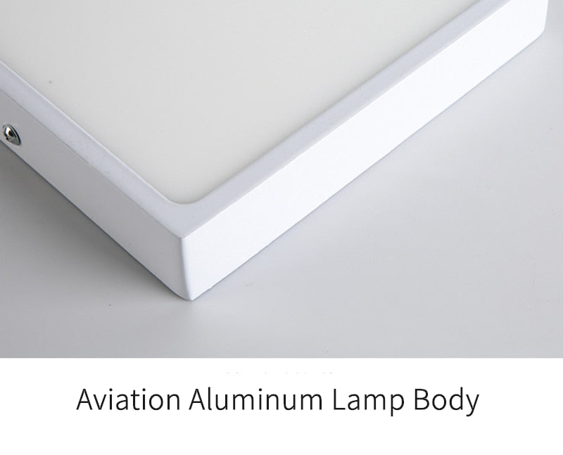 Surface Mounted LED Ceiling Lamp Ultra-thin Simple Round/Square Downlight 5W 8W 16W 30W Bathroom Corridor Panel Lights AC85-265V