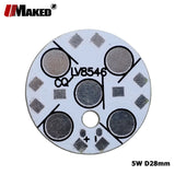 Dia28mm LED PCB Heatsink 1W 3W 5W High Power LEDs Install Aluminun Lamp Plate Panel for LED blub Spotlight Downlight DIY