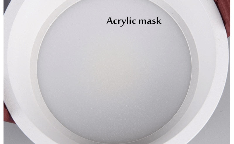 Angle Adjustable Deep Anti-Glare LED COB Recessed Downlight 5W 7W 12W 15W Round White LED Ceiling Spot Light Pic Background