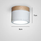 Nordic Wood Ceiling Lights Led Iron Wooden Ceiling Lighting Kitchen Bar Bedroom Stair Lamp Modern Spot Light Corridor Home Decor