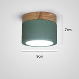 Nordic Wood Ceiling Lights Led Iron Wooden Ceiling Lighting Kitchen Bar Bedroom Stair Lamp Modern Spot Light Corridor Home Decor