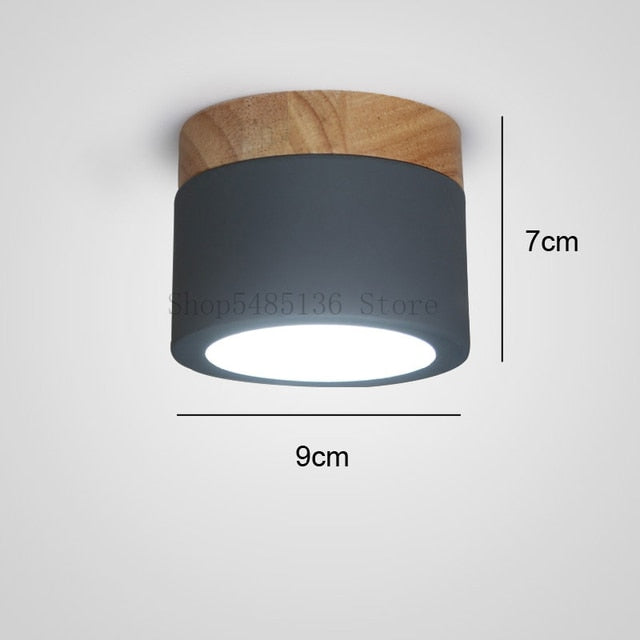 Nordic Wood Ceiling Lights Led Iron Wooden Ceiling Lighting Kitchen Bar Bedroom Stair Lamp Modern Spot Light Corridor Home Decor