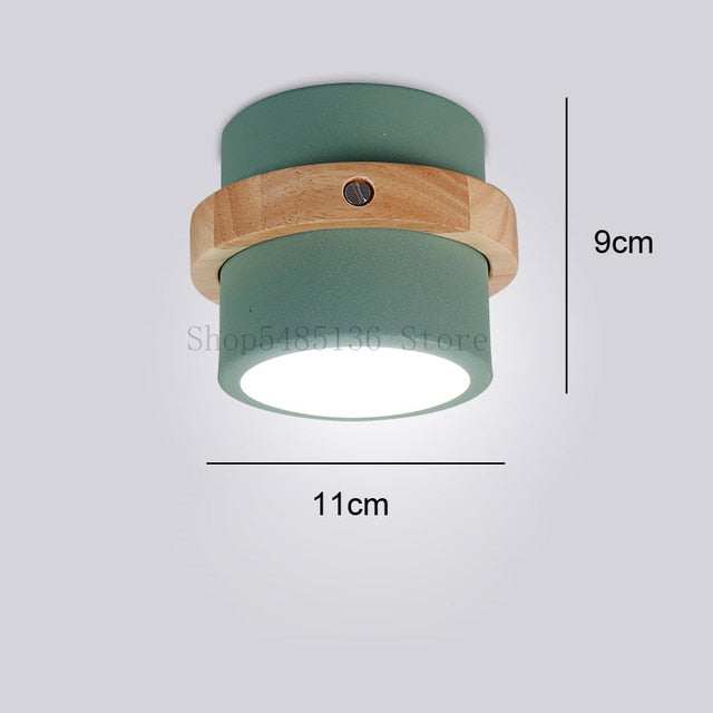 Nordic Wood Ceiling Lights Led Iron Wooden Ceiling Lighting Kitchen Bar Bedroom Stair Lamp Modern Spot Light Corridor Home Decor