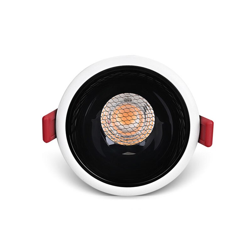 Anti-glare Recessed Ceiling Downlight lamp 7W 12W 18W 20W honeycomb cob led spot lights Ceiling Fixtures Lighting 85-265V