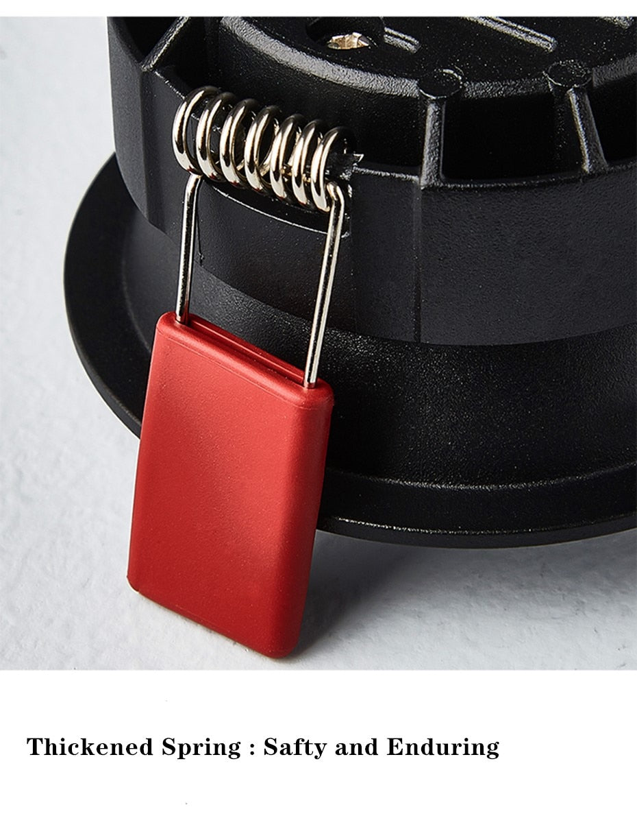 Anti-glare Recessed Ceiling Downlight lamp 7W 12W 18W 20W honeycomb cob led spot lights Ceiling Fixtures Lighting 85-265V