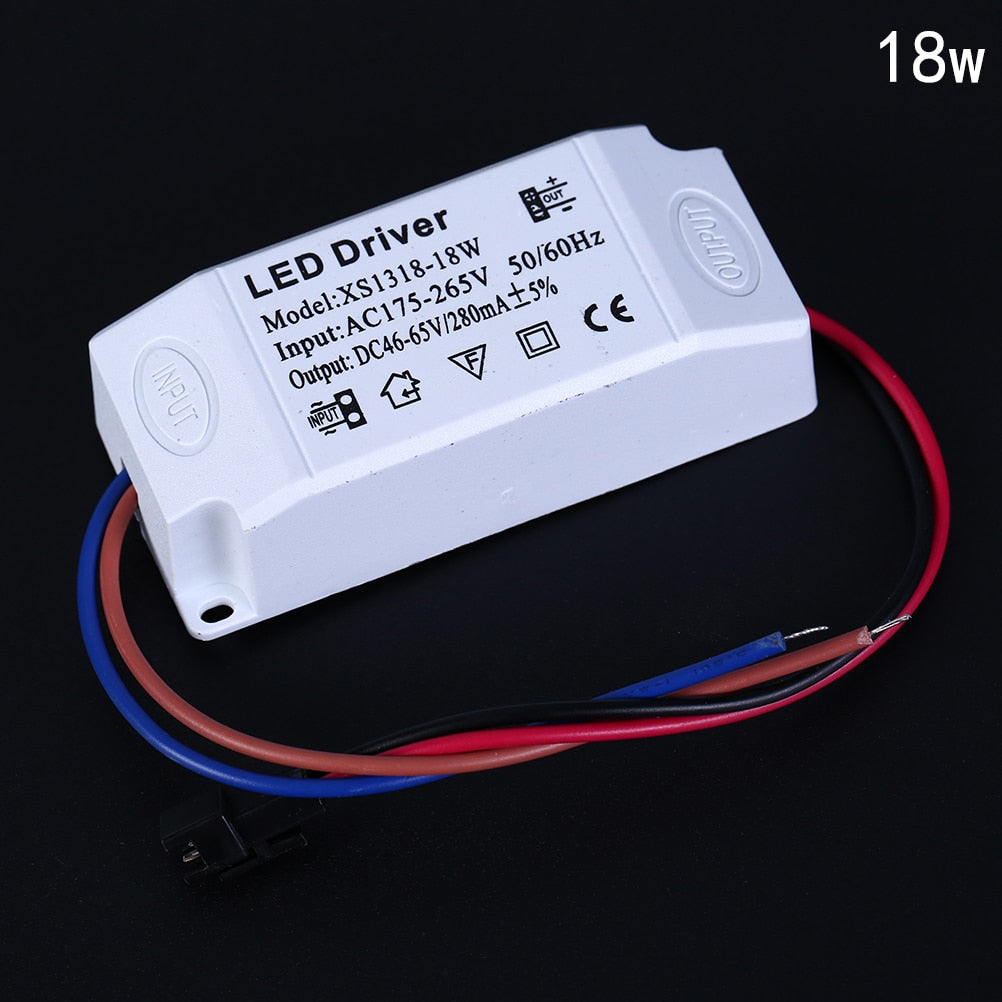 LED Constant Driver 1-3W 4-7W 8-12W 13W-18W 18-24W 300mA Power Supply Light Transformers For LED Downlight Lighting AC85-265V