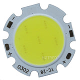 Rounded LED COB Light Source 10pcs/lot 3W 5W 7W Chip On Board 20mm Diameter for Spotlight Downlight Red Blue Green White Bulbs