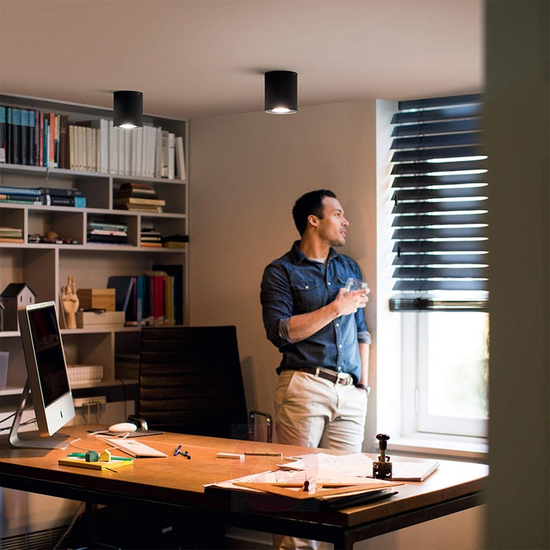 Ceiling LED Adjustable Spot Lights With 5W 10W GU10 Dimmable Bulbs Surface Mount Spotlight For Living Room Kitchen 230V Fixtures