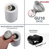 Ceiling LED Adjustable Spot Lights With 5W 10W GU10 Dimmable Bulbs Surface Mount Spotlight For Living Room Kitchen 230V Fixtures