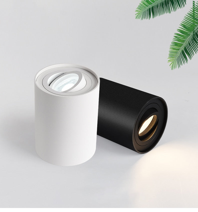 Ceiling LED Adjustable Spot Lights With 5W 10W GU10 Dimmable Bulbs Surface Mount Spotlight For Living Room Kitchen 230V Fixtures