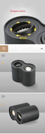 Ceiling LED Adjustable Spot Lights With 5W 10W GU10 Dimmable Bulbs Surface Mount Spotlight For Living Room Kitchen 230V Fixtures