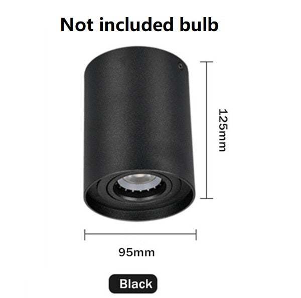 Ceiling LED Adjustable Spot Lights With 5W 10W GU10 Dimmable Bulbs Surface Mount Spotlight For Living Room Kitchen 230V Fixtures