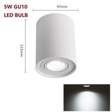 Ceiling LED Adjustable Spot Lights With 5W 10W GU10 Dimmable Bulbs Surface Mount Spotlight For Living Room Kitchen 230V Fixtures