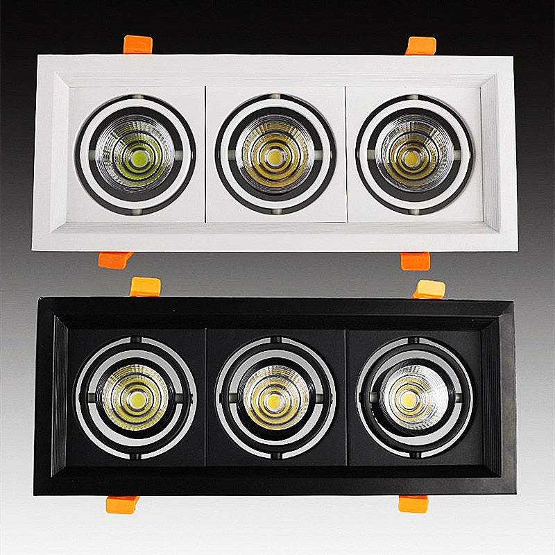 Recessed Dimmable COB LED Downlights 10W 20W 30W LED Ceiling Spot Lights 85-265V LED Ceiling Lamps Warm Cold White Indoor Lighting