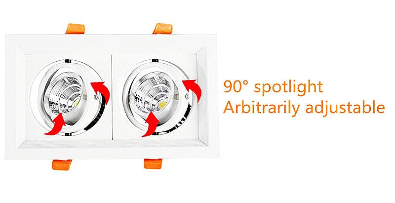 Recessed Dimmable COB LED Downlights 10W 20W 30W LED Ceiling Spot Lights 85-265V LED Ceiling Lamps Warm Cold White Indoor Lighting