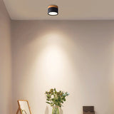 LED Flush Mount Downlight, Ceiling Mount Accent Lighting Imitation Wood 5W 7W 9W 12W 15W Ideal for Hallway Gallery Picture 220V