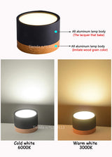 LED Flush Mount Downlight, Ceiling Mount Accent Lighting Imitation Wood 5W 7W 9W 12W 15W Ideal for Hallway Gallery Picture 220V