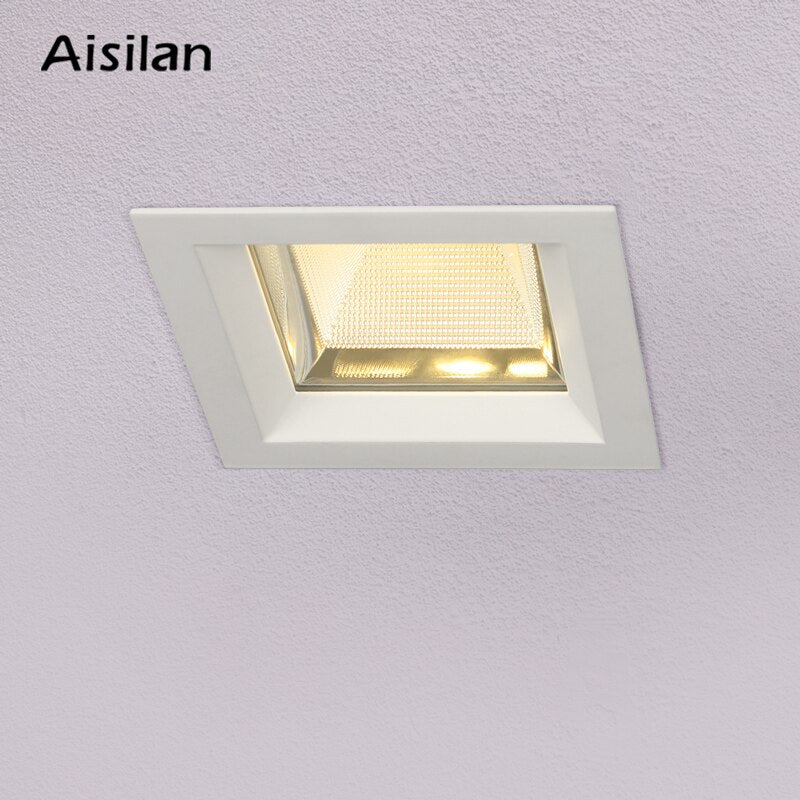 Aisilan Waterproof LED Downlight Kitchen Bathroom Spot Light Square Aluminum Ceiling LAMP Chip CRI 93