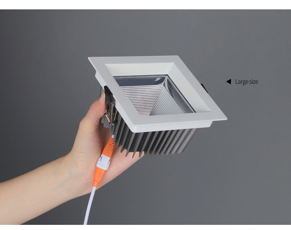 Aisilan Waterproof LED Downlight Kitchen Bathroom Spot Light Square Aluminum Ceiling LAMP Chip CRI 93