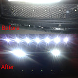 DC 12V Eagle Eye Led Daytime Running Lights Backup Auto Motor Parking Signal Lamp Waterproof Day Light Bulb White Red Blue