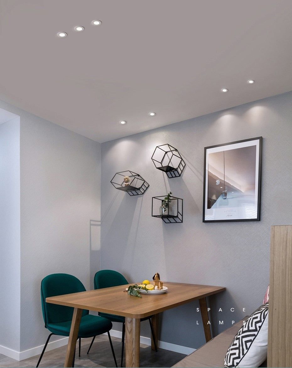 Dimmable LED Downlight 10W Round recessed lamp Ceiling lights 5W 7w led panel light for Bedroom Kitchen Indoor COB Spot lighting