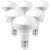 E27 LED Reflector Light Bulb with 9W,2700K,4000K（R80/120° Beam Angle/Non-Dimmable/Spotlight Bulb/Downlights)Pack of 6