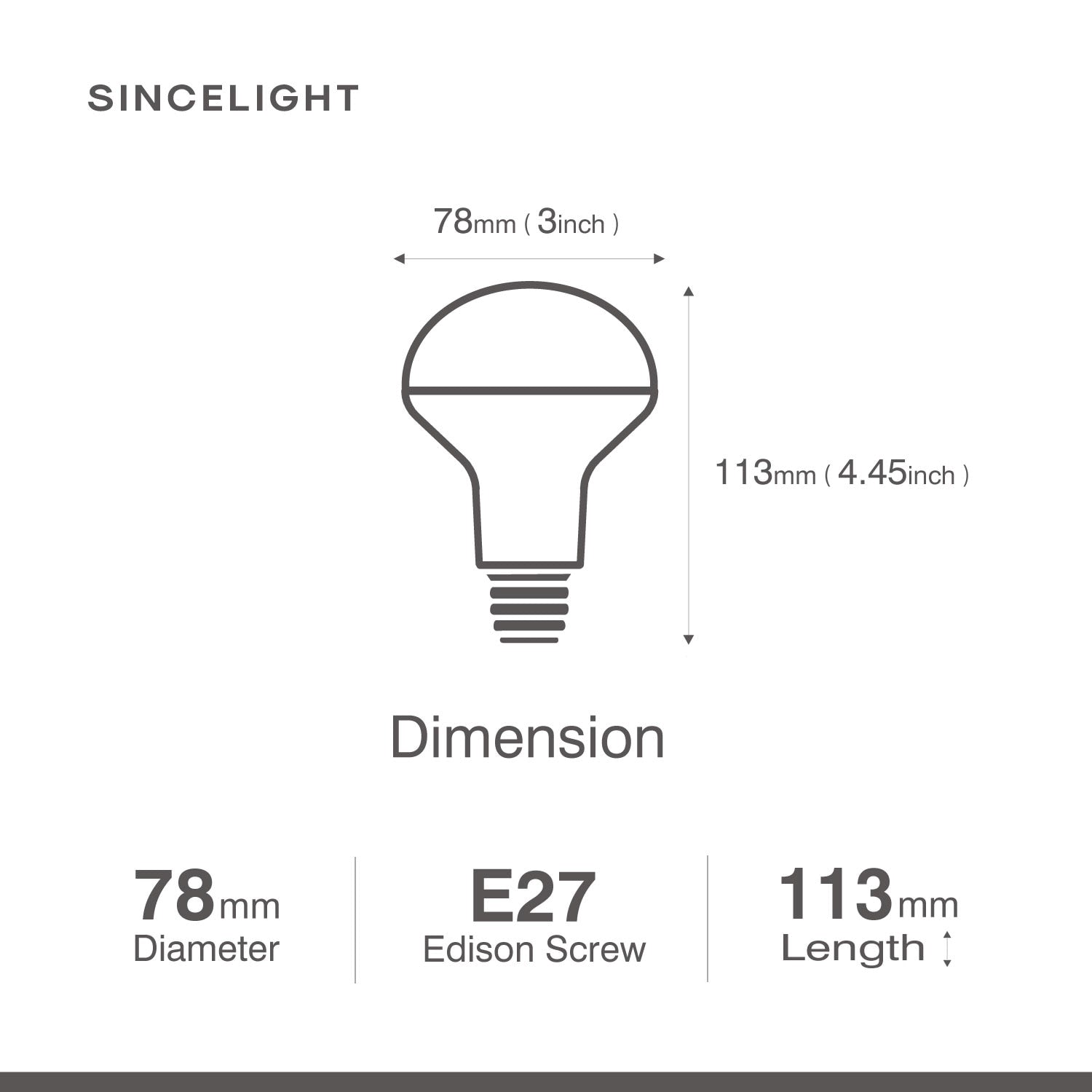 E27 LED Reflector Light Bulb with 9W,2700K,4000K（R80/120° Beam Angle/Non-Dimmable/Spotlight Bulb/Downlights)Pack of 6