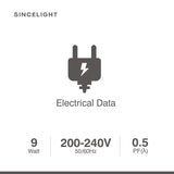 E27 LED Reflector Light Bulb with 9W,2700K,4000K（R80/120° Beam Angle/Non-Dimmable/Spotlight Bulb/Downlights)Pack of 6