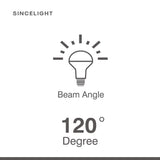 E27 LED Reflector Light Bulb with 9W,2700K,4000K（R80/120° Beam Angle/Non-Dimmable/Spotlight Bulb/Downlights)Pack of 6