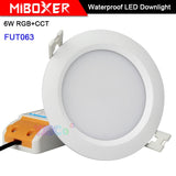 Miboxer 6W RGB+CCT Waterproof LED Downlight FUT063 AC 100V-240V Round Brightness adjustable LED Ceiling Spotlight