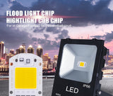 COB LED chip AC 220V 20W 30W 50W smart without driver DIY LED downlight floodlight spotlight chip light outdoor lighting