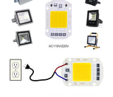 COB LED chip AC 220V 20W 30W 50W smart without driver DIY LED downlight floodlight spotlight chip light outdoor lighting