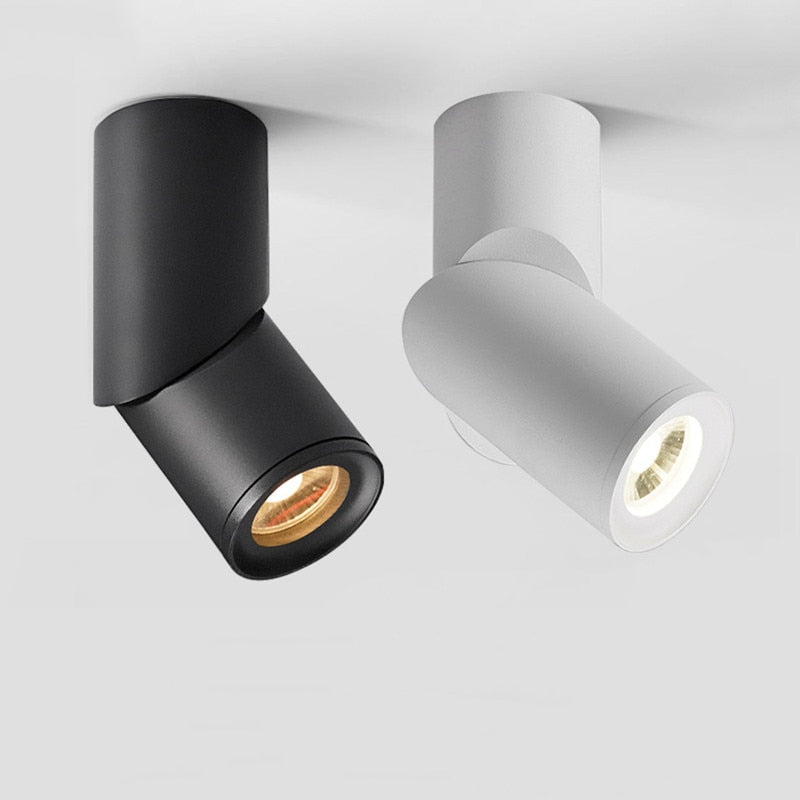 Dimmable Rotating LED Downlights 7W/9W/12W/15W/18W/20W COB LED Ceiling Spot Lights AC110-220V LED Wall Lamp  Indoor Lighting