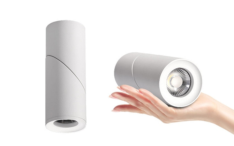 Dimmable Rotating LED Downlights 7W/9W/12W/15W/18W/20W COB LED Ceiling Spot Lights AC110-220V LED Wall Lamp  Indoor Lighting