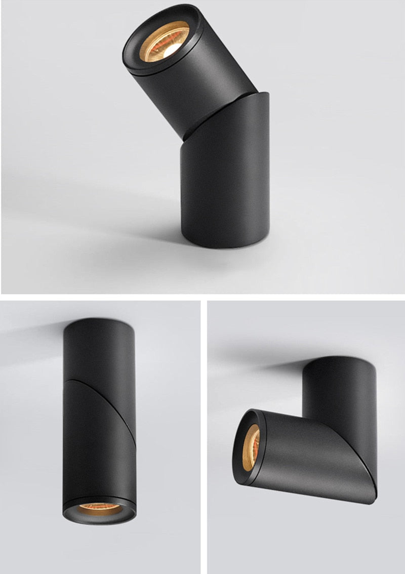 Dimmable Rotating LED Downlights 7W/9W/12W/15W/18W/20W COB LED Ceiling Spot Lights AC110-220V LED Wall Lamp  Indoor Lighting