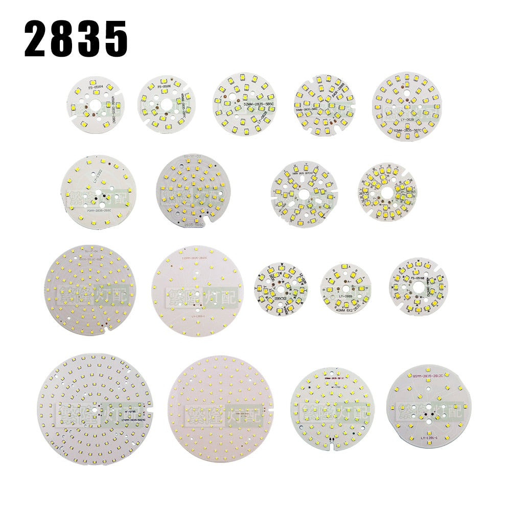 Downlight 10pcs/lot 2835 SMD LED Chip 3W 5W 7W 9W 12W 18W 24W Light Board 240-260mA Accessories Lamp Bead Light Board For LED Downlight