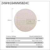 Downlight 10pcs/lot 2835 SMD LED Chip 3W 5W 7W 9W 12W 18W 24W Light Board 240-260mA Accessories Lamp Bead Light Board For LED Downlight