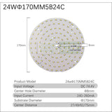 Downlight 10pcs/lot 2835 SMD LED Chip 3W 5W 7W 9W 12W 18W 24W Light Board 240-260mA Accessories Lamp Bead Light Board For LED Downlight