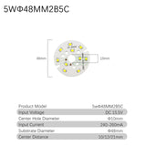 Downlight 10pcs/lot 2835 SMD LED Chip 3W 5W 7W 9W 12W 18W 24W Light Board 240-260mA Accessories Lamp Bead Light Board For LED Downlight