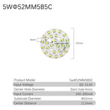 Downlight 10pcs/lot 2835 SMD LED Chip 3W 5W 7W 9W 12W 18W 24W Light Board 240-260mA Accessories Lamp Bead Light Board For LED Downlight