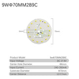 Downlight 10pcs/lot 2835 SMD LED Chip 3W 5W 7W 9W 12W 18W 24W Light Board 240-260mA Accessories Lamp Bead Light Board For LED Downlight