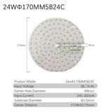 Downlight 10pcs/lot 2835 SMD LED Chip 3W 5W 7W 9W 12W 18W 24W Light Board 240-260mA Accessories Lamp Bead Light Board For LED Downlight